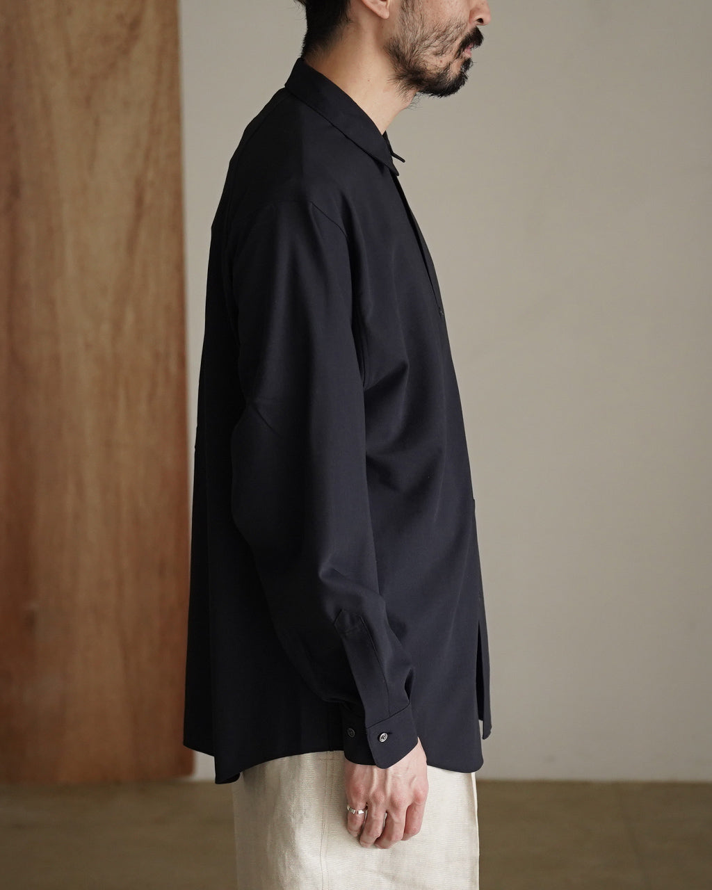 High Twisted Wool Relax Shirt GL55702