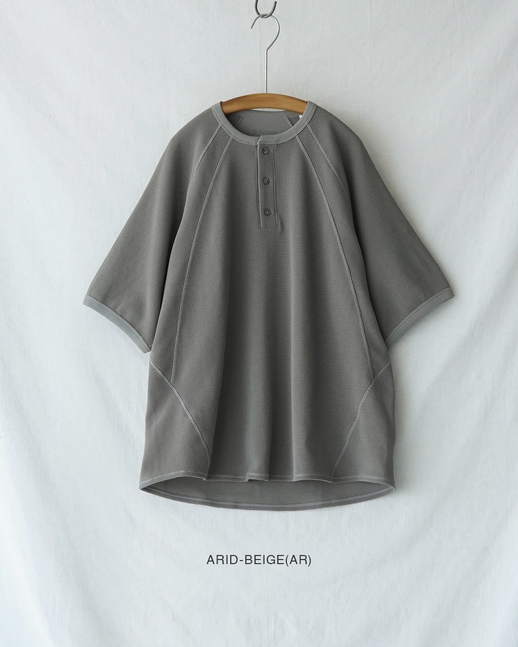 Mesh WF Actinoid Henley Neck T-shirt GL66143
