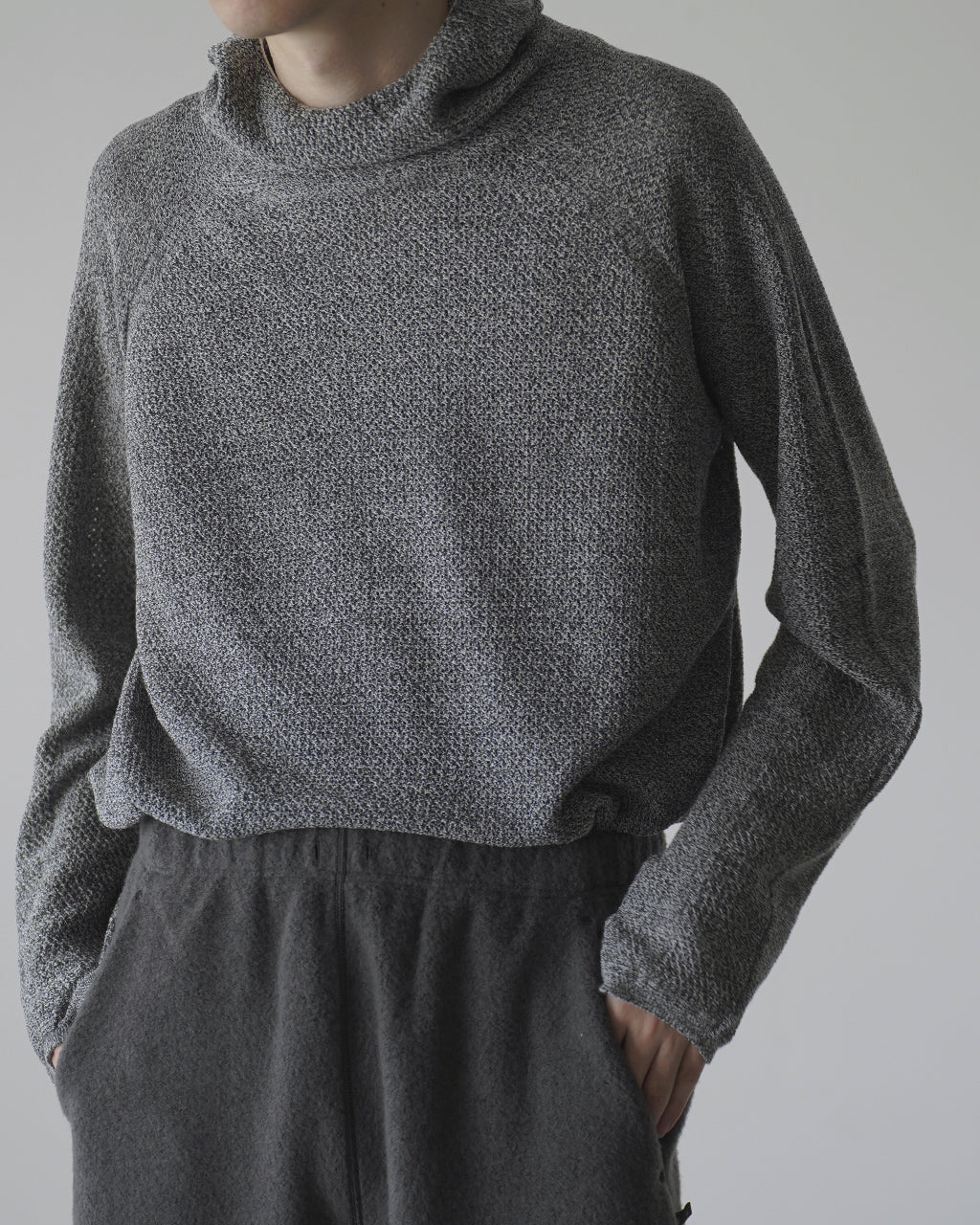 Perforated Wholegarment Knit Top GZ36308