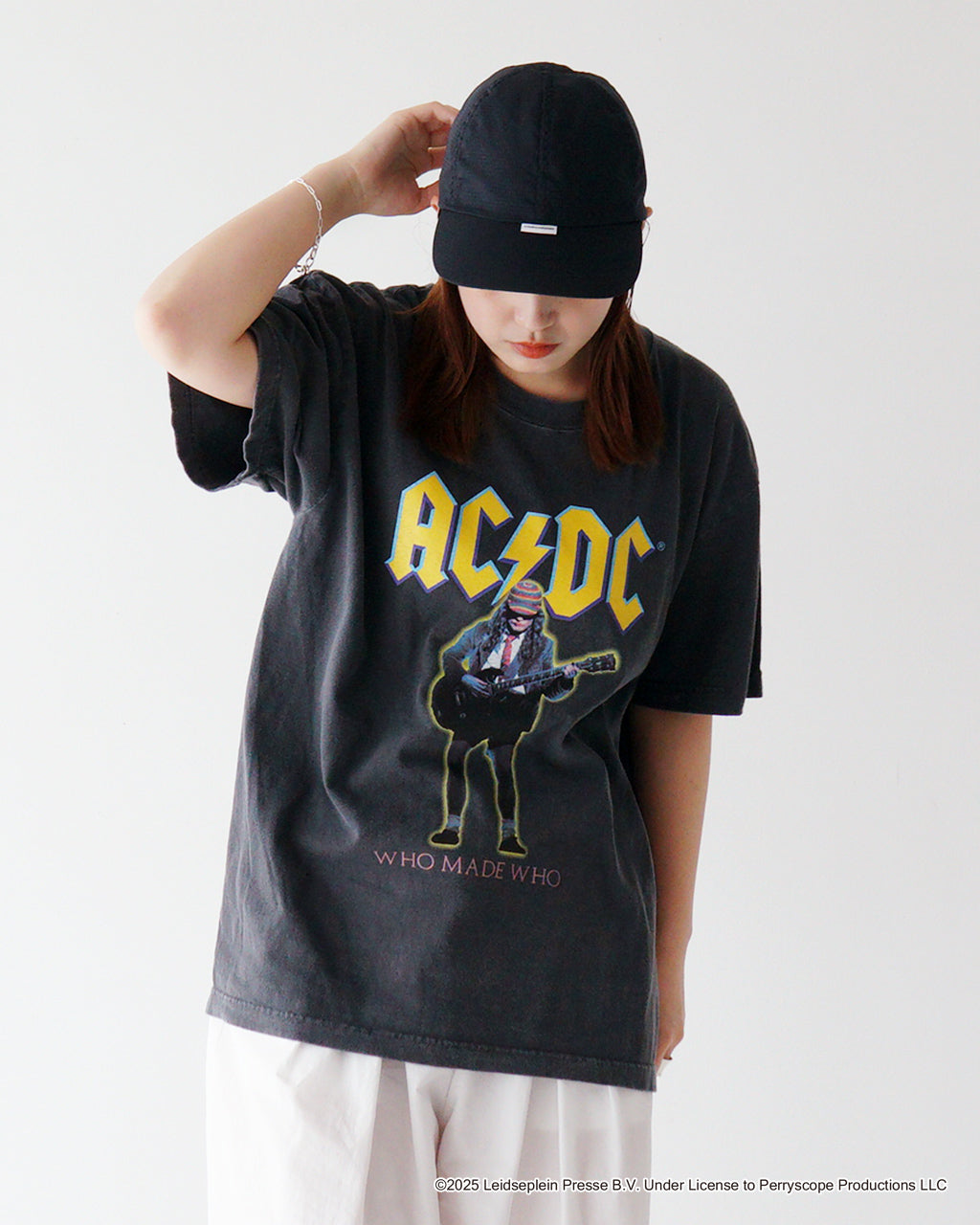 【SALE!20%OFF】GOOD ROCK SPEED グッドロックスピード エーシー・ディーシー AC/DC ART T-SHIRT WHO MADE WHO 半袖 Tシャツ プリントTシャツ 25ACD001W