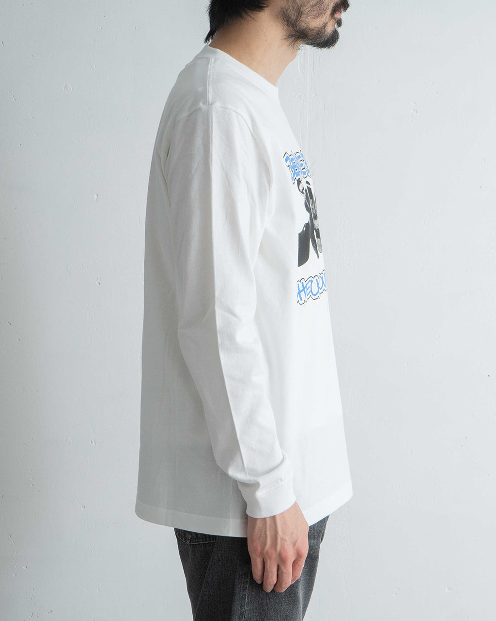 \早得24時間限定ポイント10倍/GOOD ROCK SPEED グッドロックスピード ビースティーボーイズ BEASTIE BOYS Tシャツ 長袖 カットソー ホワイト 白 ヴィンテージライク 綿100% ロンT アメカジ 25BEA002W