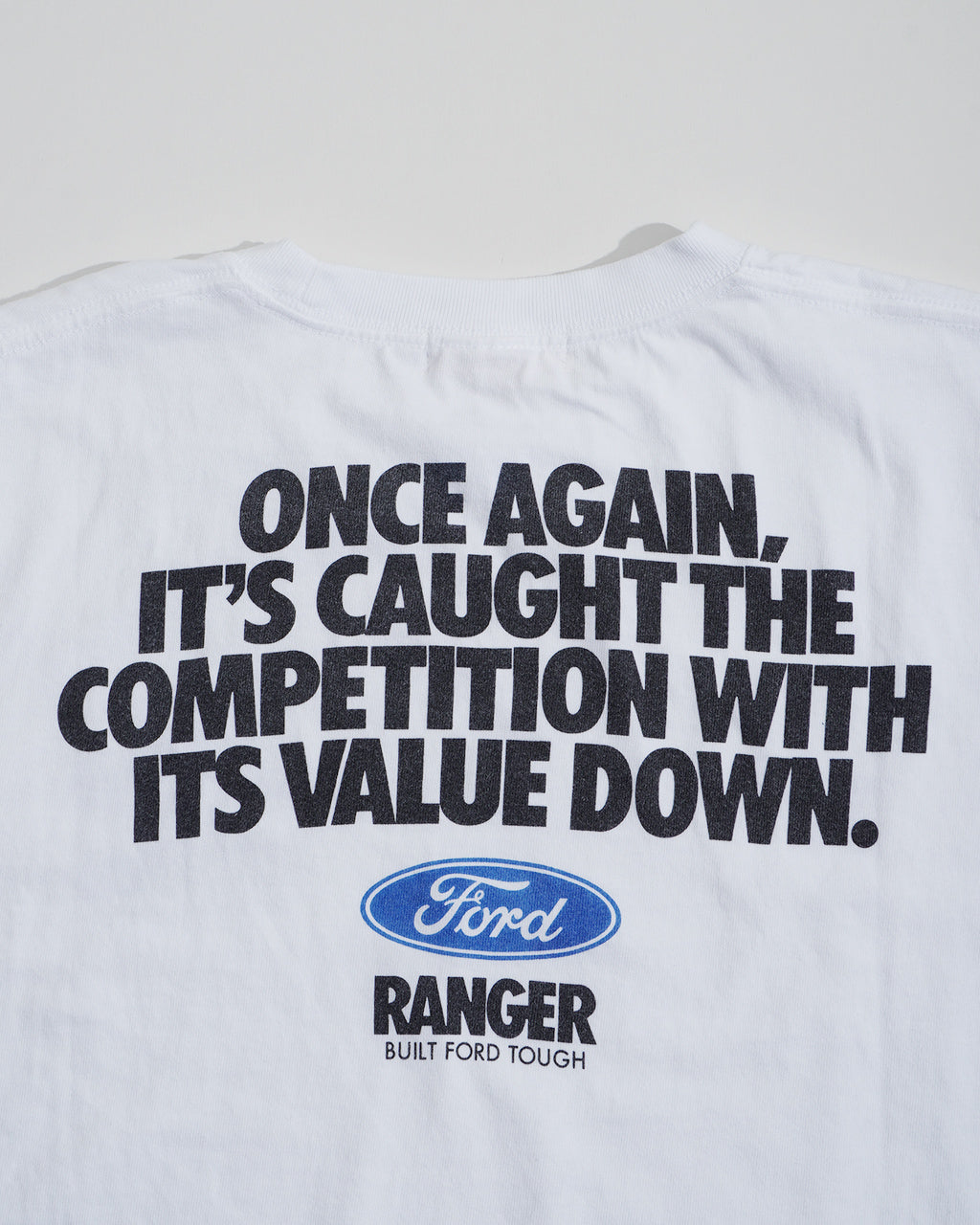 \早得24時間限定ポイント10倍/GOOD ROCK SPEED グッドロックスピード フォード FORD Tシャツ 長袖 カットソー ホワイト 白 ヴィンテージ風 ロゴプリント 綿100% ゆったり 25FOD001W