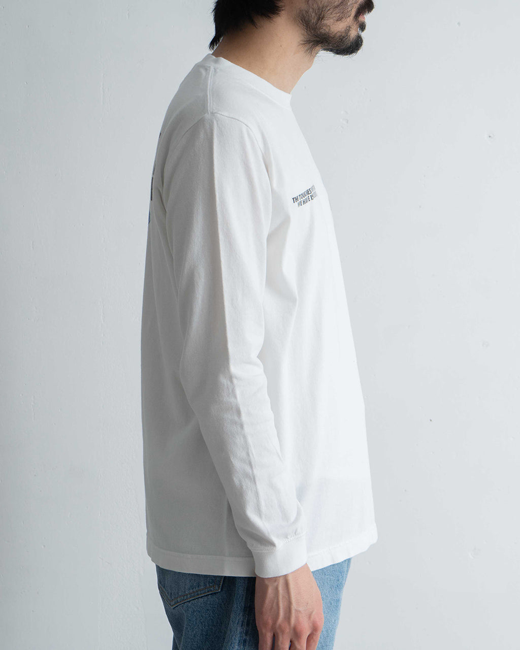 \早得24時間限定ポイント10倍/GOOD ROCK SPEED グッドロックスピード フォード FORD Tシャツ 長袖 カットソー ホワイト 白 ヴィンテージ風 ロゴプリント 綿100% ゆったり 25FOD001W