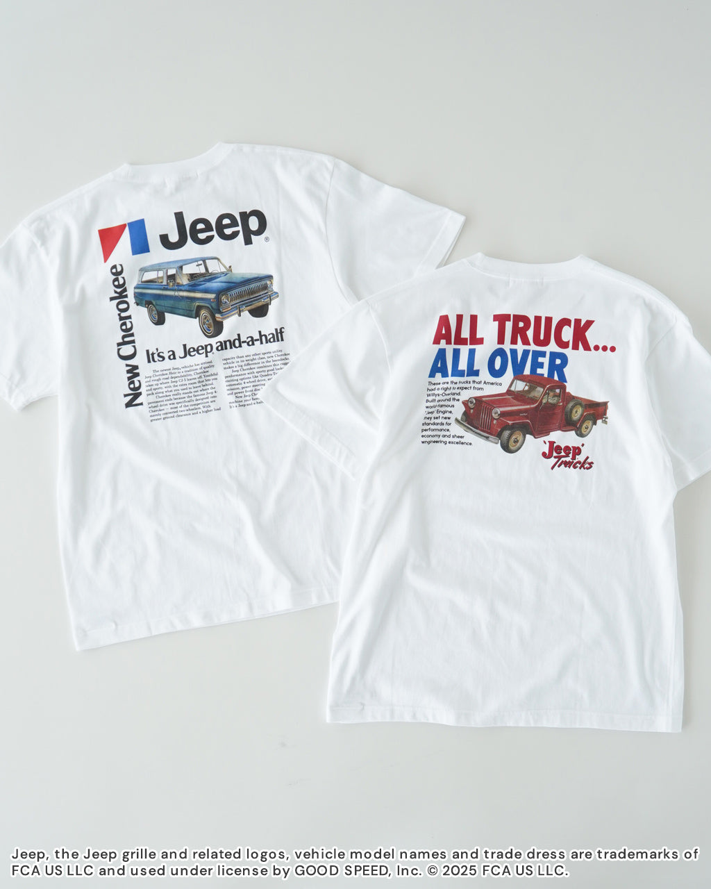 【SALE!20%OFF】GOOD ROCK SPEED グッドロックスピード JeepR?半袖Tシャツ ジープ "ALL TRUCK" "New Cherokee" バックプリントT ロゴT カットソー 25JEP102W 25JEP103W