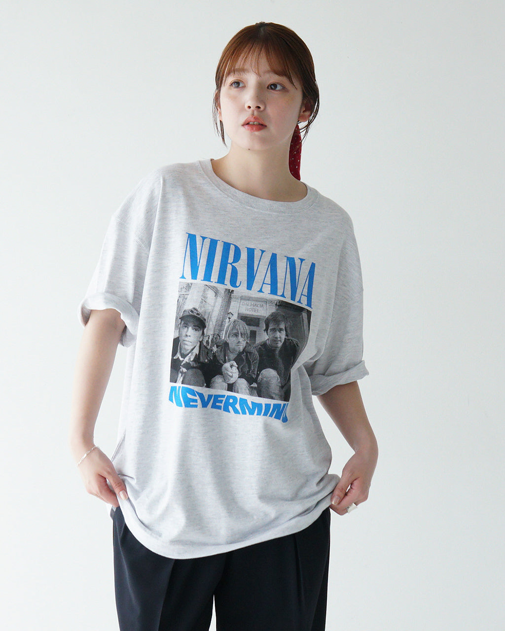 【SALE!30%OFF】GOOD ROCK SPEED グッドロックスピード 半袖Tシャツ NIRVANA NEVERMIND BIG T-SHIRT ニルヴァーナ マインド ビッグ 25NVN101W