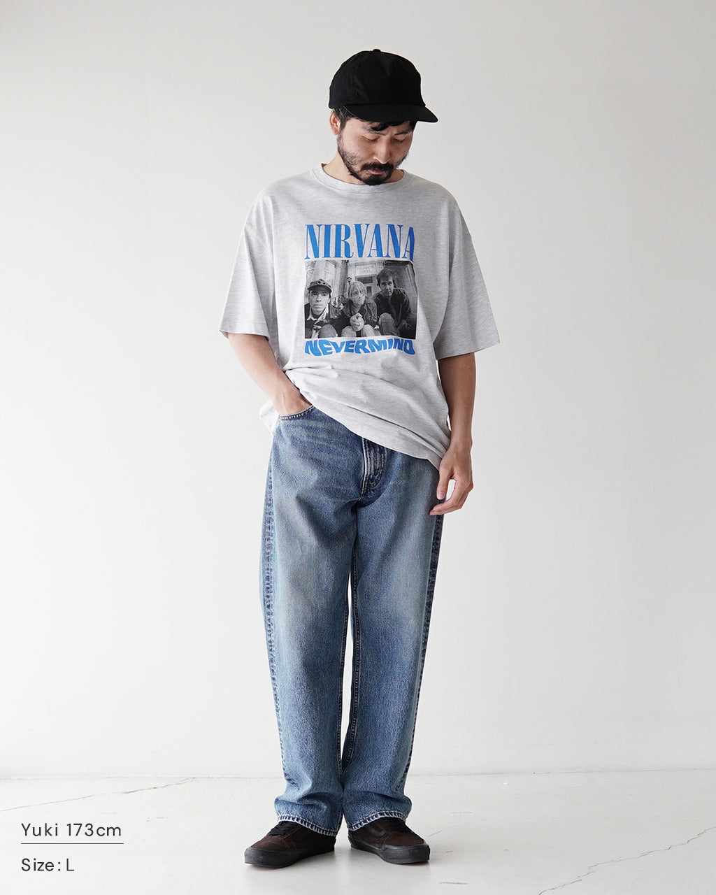 【SALE!30%OFF】GOOD ROCK SPEED グッドロックスピード 半袖Tシャツ NIRVANA NEVERMIND BIG T-SHIRT ニルヴァーナ マインド ビッグ 25NVN101W