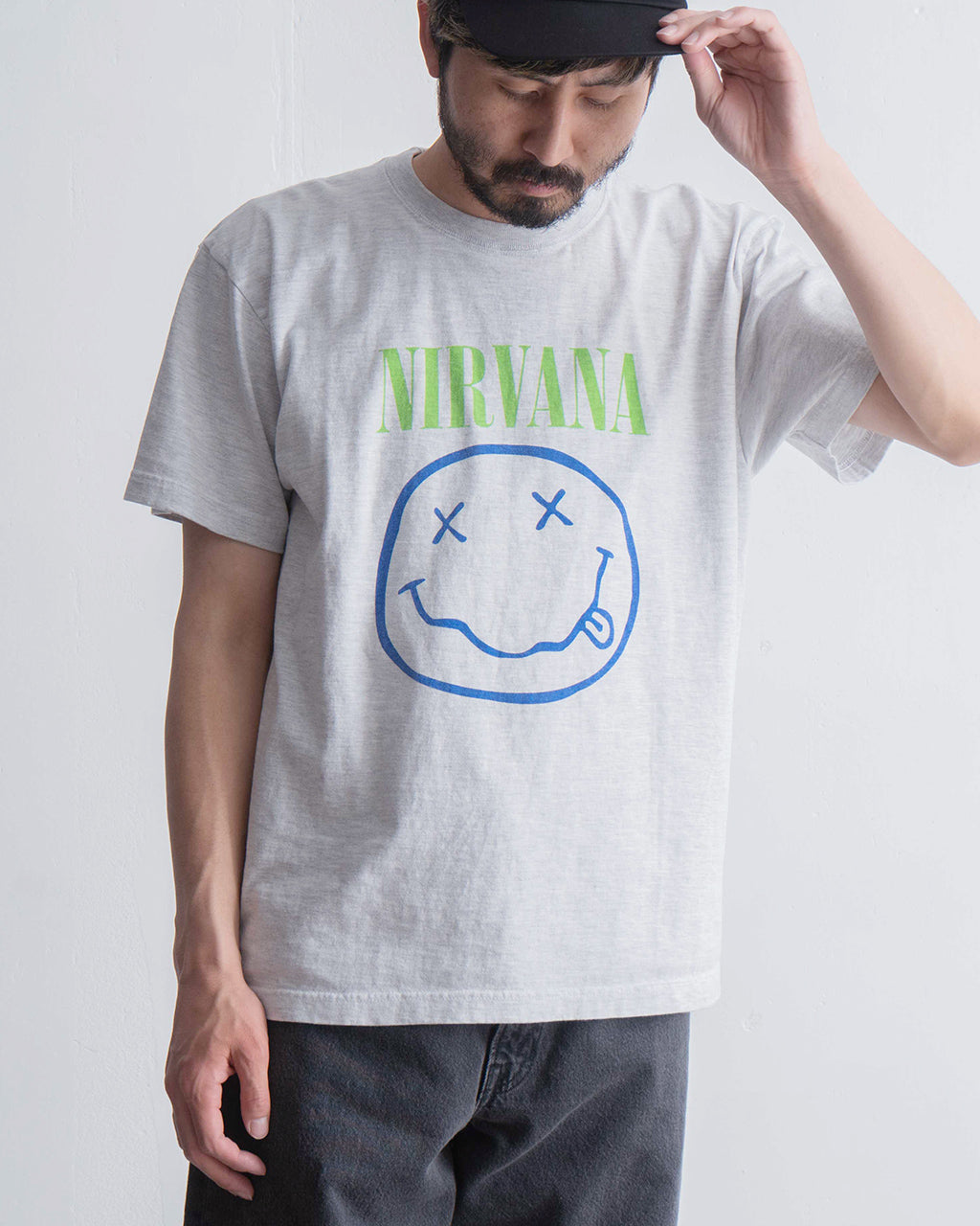 【SALE!30%OFF】GOOD ROCK SPEED グッドロックスピード 半袖Tシャツ NIRVANA PIGMENT PHOTO T-SHIRT SMILE T-SHIRT ニルヴァーナ バンドT 25NVN001W 25NVN002W 25NVN102W