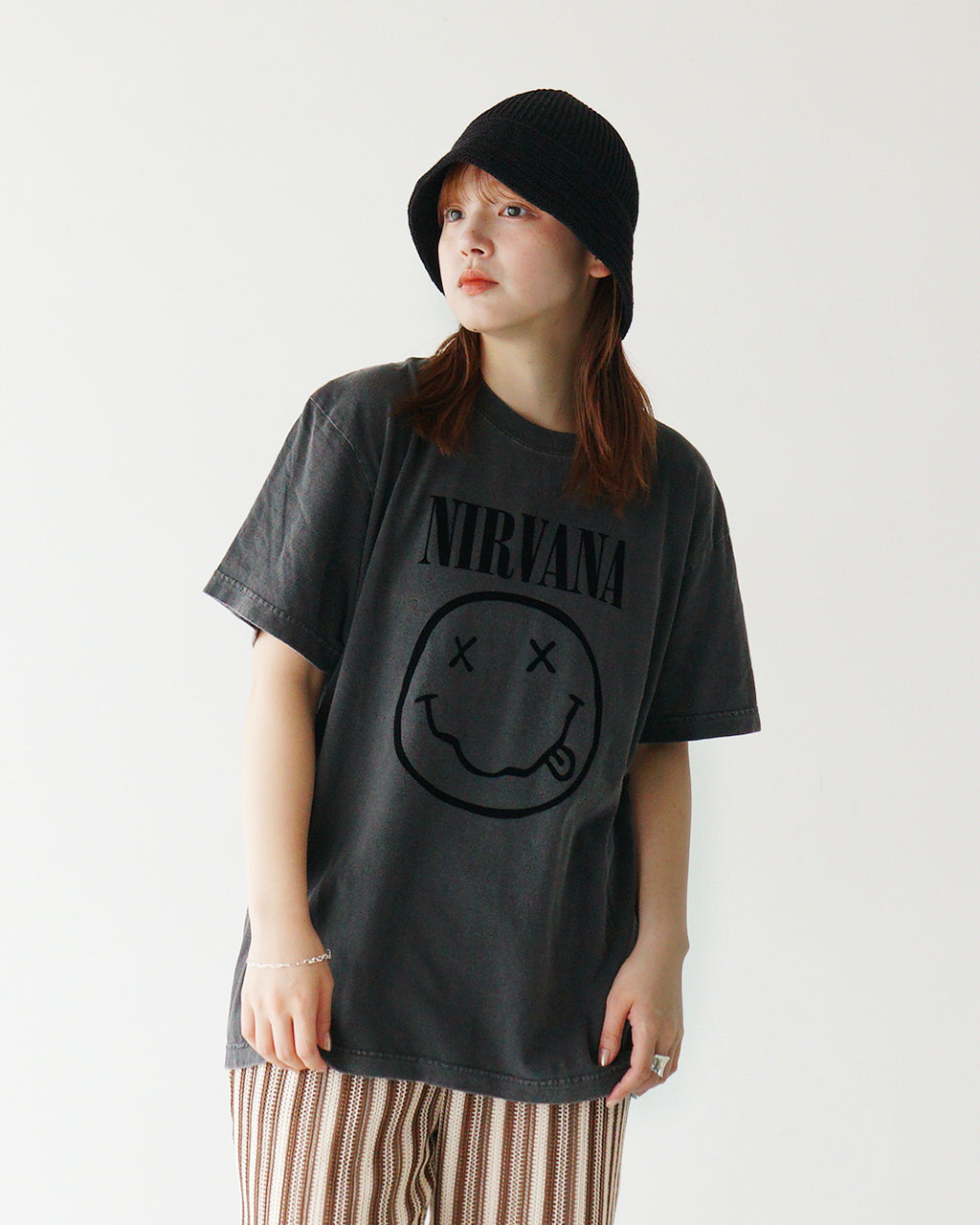 【SALE!30%OFF】GOOD ROCK SPEED グッドロックスピード 半袖Tシャツ NIRVANA PIGMENT PHOTO T-SHIRT SMILE T-SHIRT ニルヴァーナ バンドT 25NVN001W 25NVN002W 25NVN102W