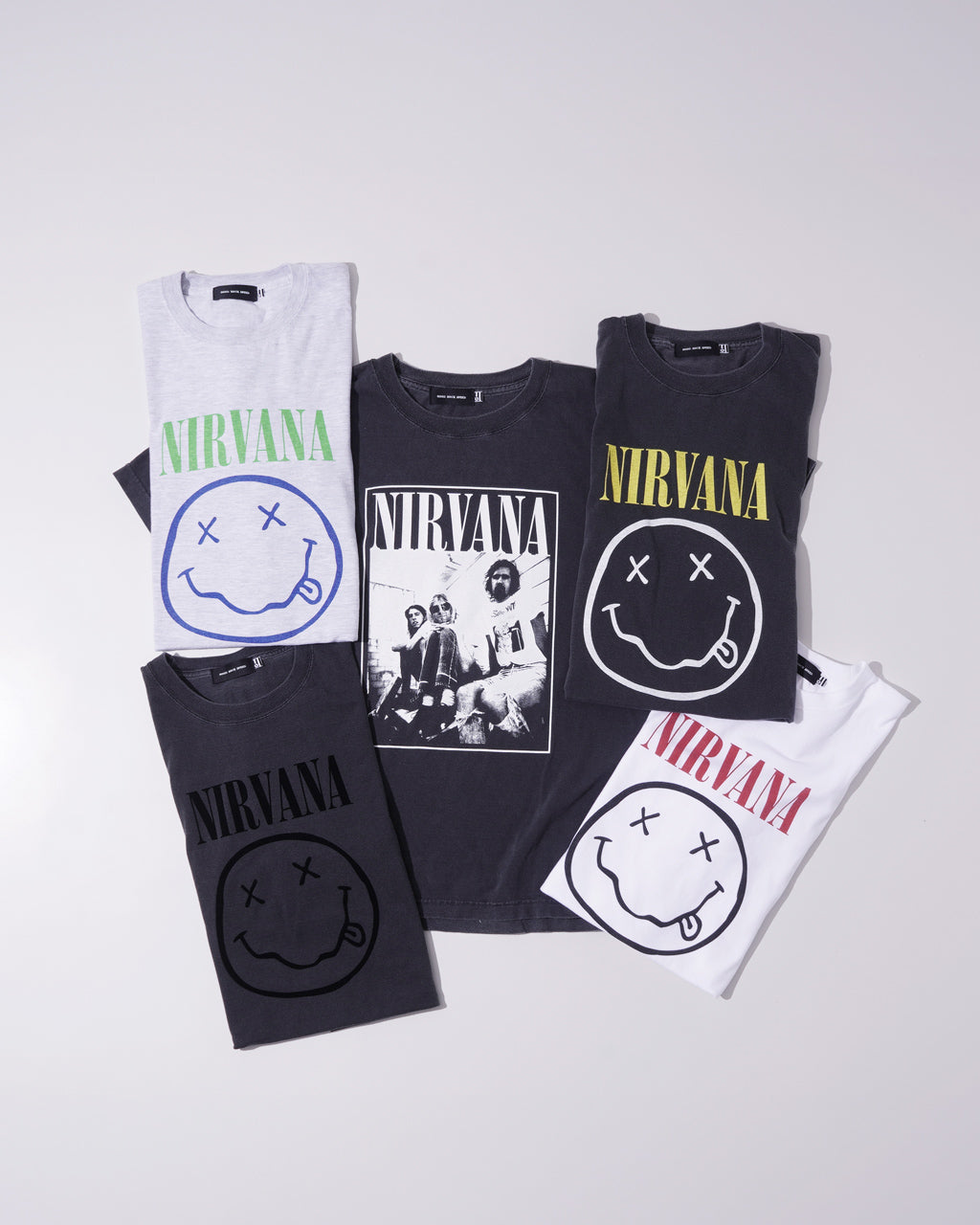 【SALE!30%OFF】GOOD ROCK SPEED グッドロックスピード 半袖Tシャツ NIRVANA PIGMENT PHOTO T-SHIRT SMILE T-SHIRT ニルヴァーナ バンドT 25NVN001W 25NVN002W 25NVN102W