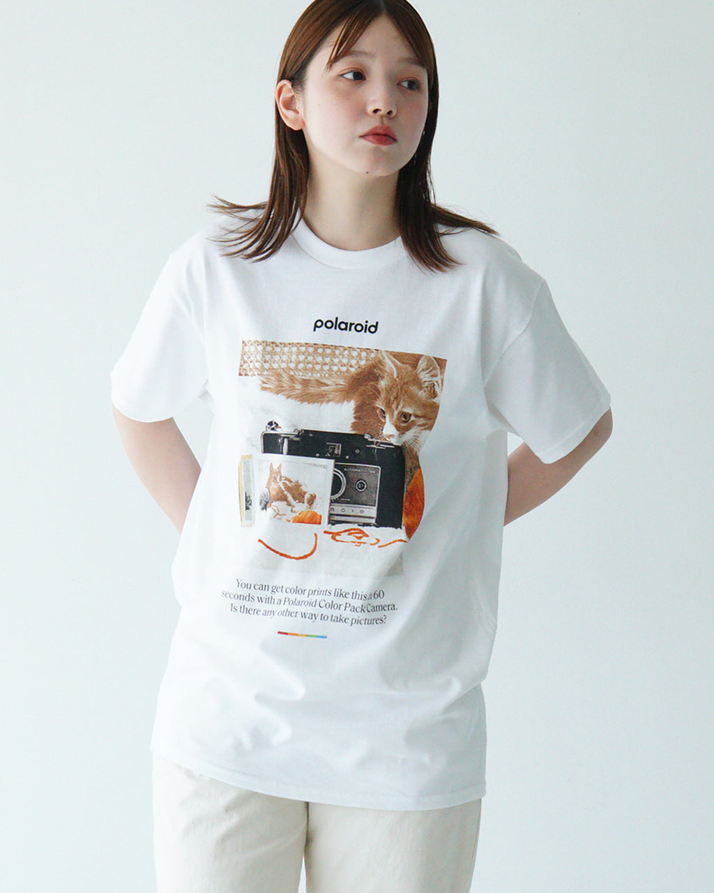 【SALE!40%OFF】Good wear グッドウェア ポラロイド 半袖 Tシャツ POLAROID プリントT カットソー クルーネック GDW-LCS-251501 GDW-LCS-251502 GDW-LCS-251504