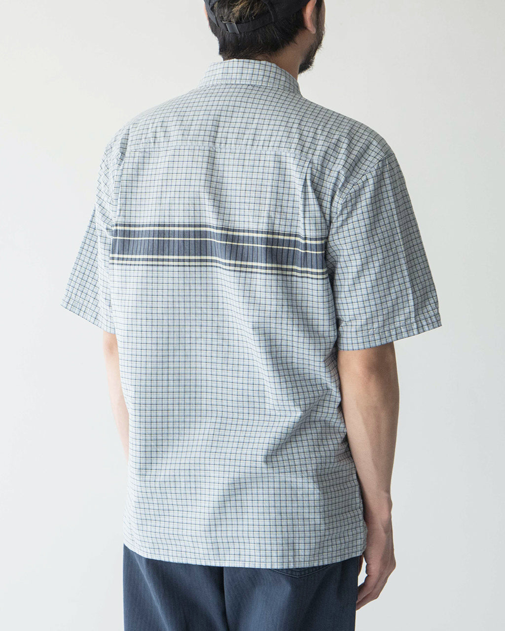GRAMICCI グラミチ 半袖シャツ チェック ジップアップ ZIP UP WAVE SHIRT G5SM-J017【送料無料】