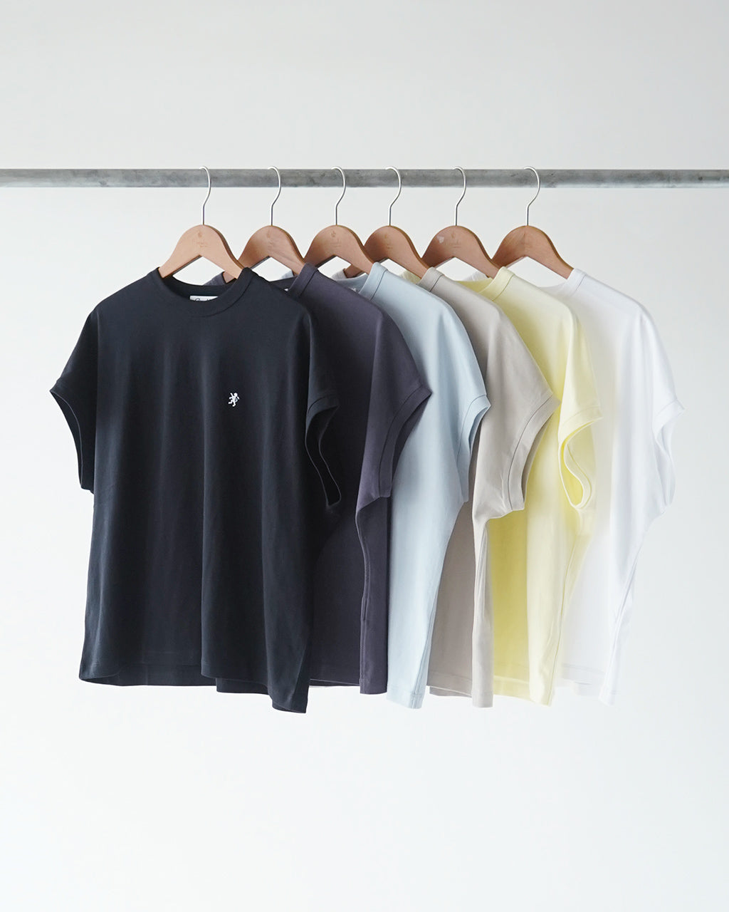 Gymphlex ジムフレックス セミフレンチスリーブ Tシャツ CREW NECK SLEEVELESS P.O. スムースコットン クルーネック GY-C0361 FLK