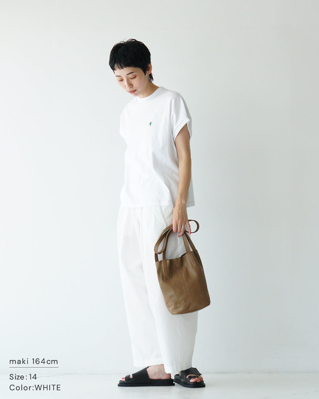 Gymphlex ジムフレックス セミフレンチスリーブ Tシャツ CREW NECK SLEEVELESS P.O. スムースコットン クルーネック GY-C0361 FLK
