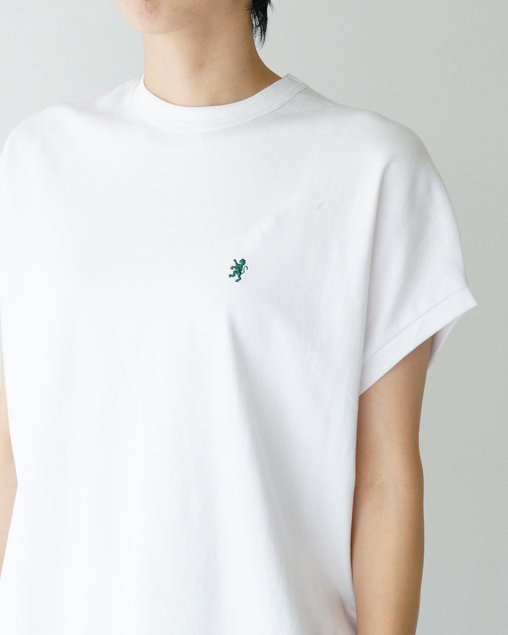 Gymphlex ジムフレックス セミフレンチスリーブ Tシャツ CREW NECK SLEEVELESS P.O. スムースコットン クルーネック GY-C0361 FLK