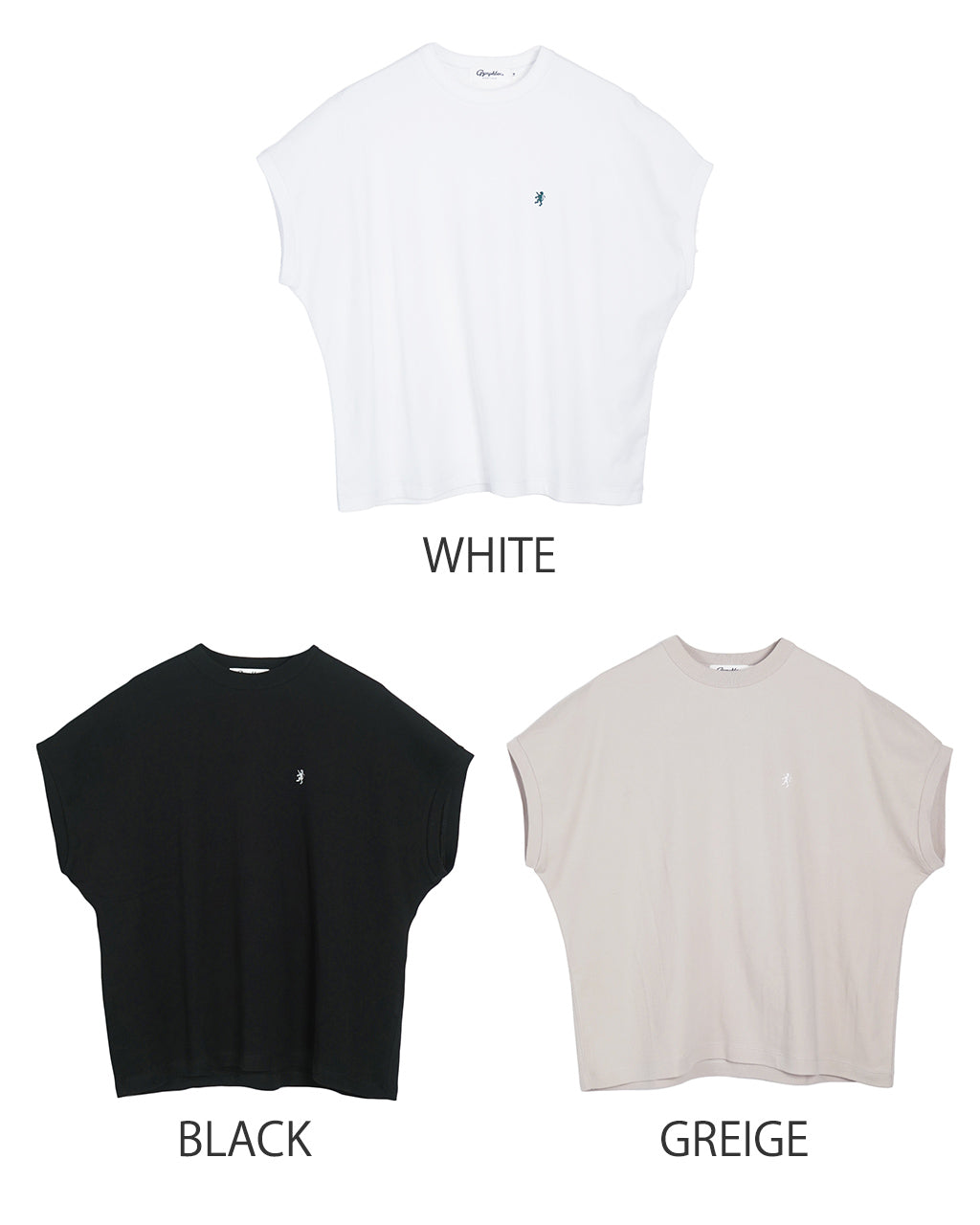 Gymphlex ジムフレックス セミフレンチスリーブ Tシャツ CREW NECK SLEEVELESS P.O. スムースコットン クルーネック GY-C0361 FLK