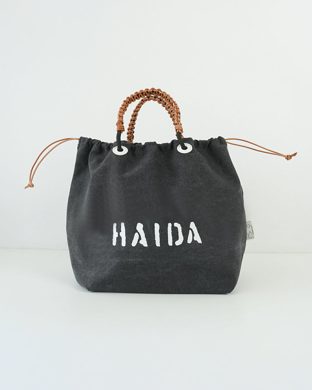 HAIDA ハイダ キャンバス トートバッグ Sサイズ CANVAS (TOW HILL) COLLECTION ハンドバッグ 肩掛け ブラック ホワイト HAI05-TOW-S レザー 男女兼用【クーポン対象外】【送料無料】