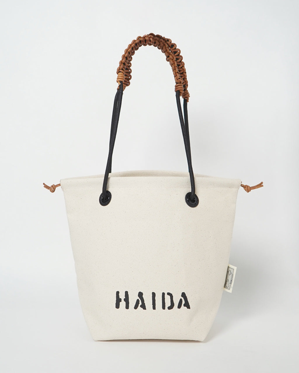 HAIDA ハイダ キャンバス トートバッグ Sサイズ CANVAS (TOW HILL) COLLECTION ハンドバッグ 肩掛け ブラック ホワイト HAI05-TOW-S レザー 男女兼用【クーポン対象外】【送料無料】
