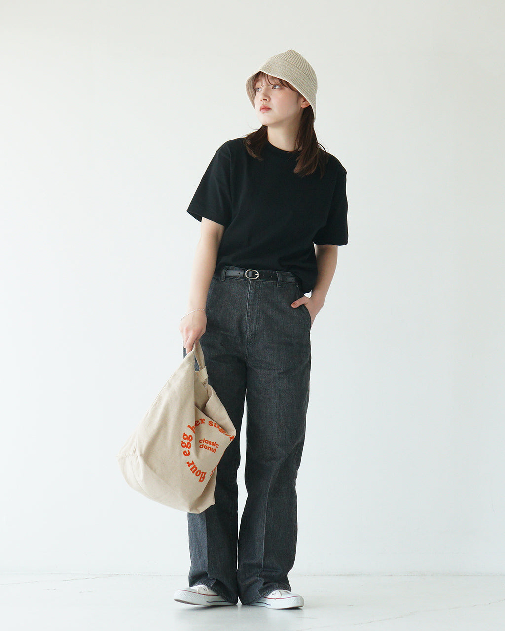 Hanes ヘインズ クルーネックTシャツ1P Hanes T-SHIRTS KURO 半袖 Tシャツ クルーネック コットン100% HM1-B201【クーポン対象外】