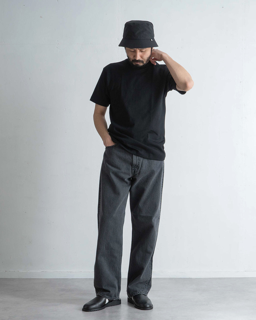 Hanes ヘインズ クルーネックTシャツ1P Hanes T-SHIRTS KURO 半袖 Tシャツ クルーネック コットン100% HM1-B201【クーポン対象外】