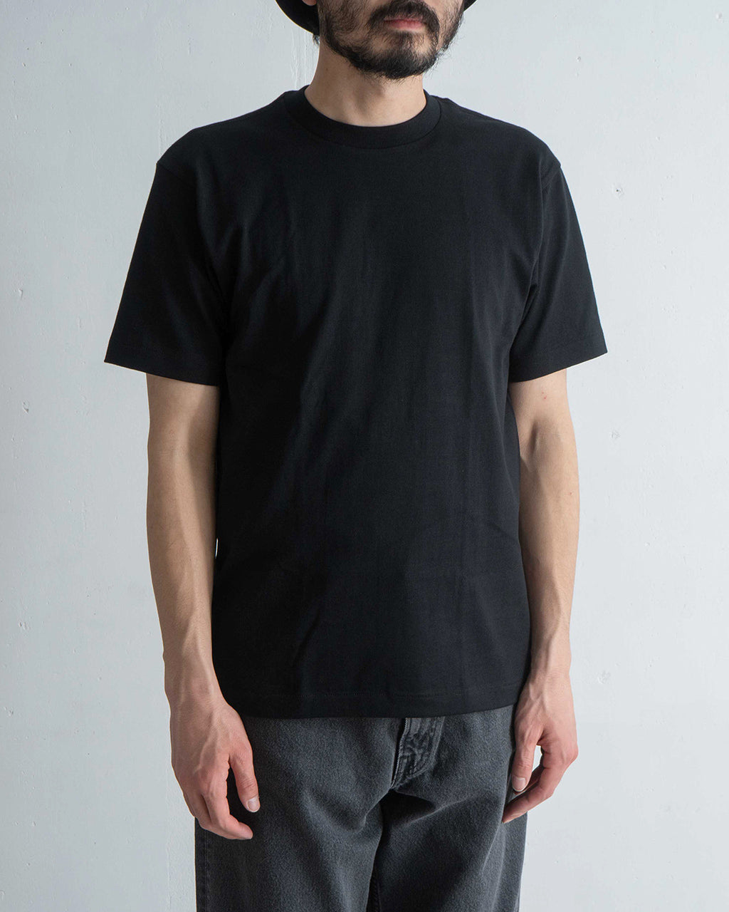 Hanes ヘインズ クルーネックTシャツ1P Hanes T-SHIRTS KURO 半袖 Tシャツ クルーネック コットン100% HM1-B201【クーポン対象外】