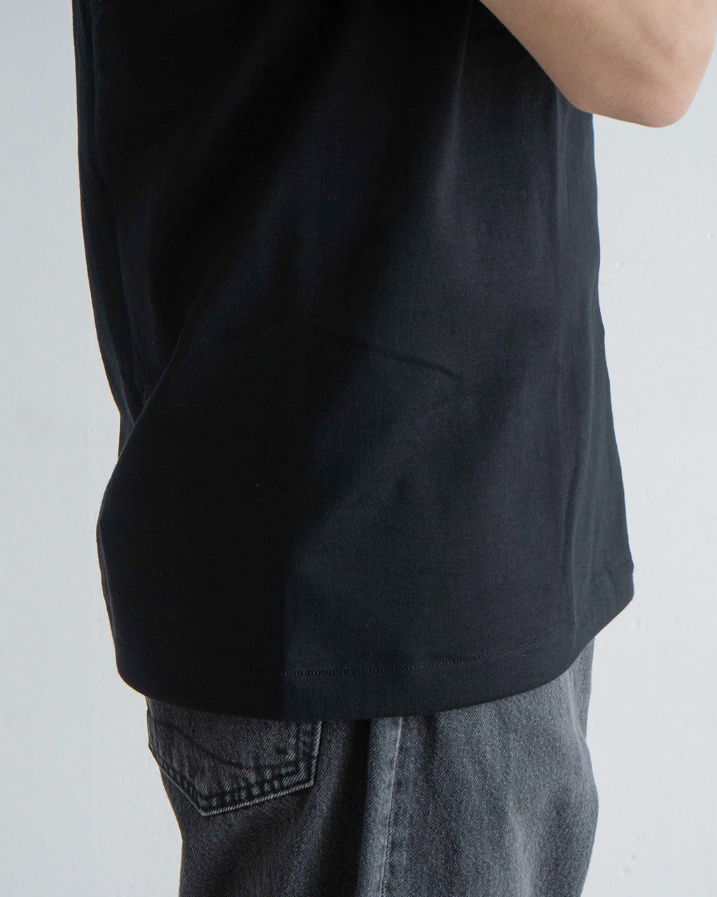 Hanes ヘインズ クルーネックTシャツ1P Hanes T-SHIRTS KURO 半袖 Tシャツ クルーネック コットン100% HM1-B201【クーポン対象外】