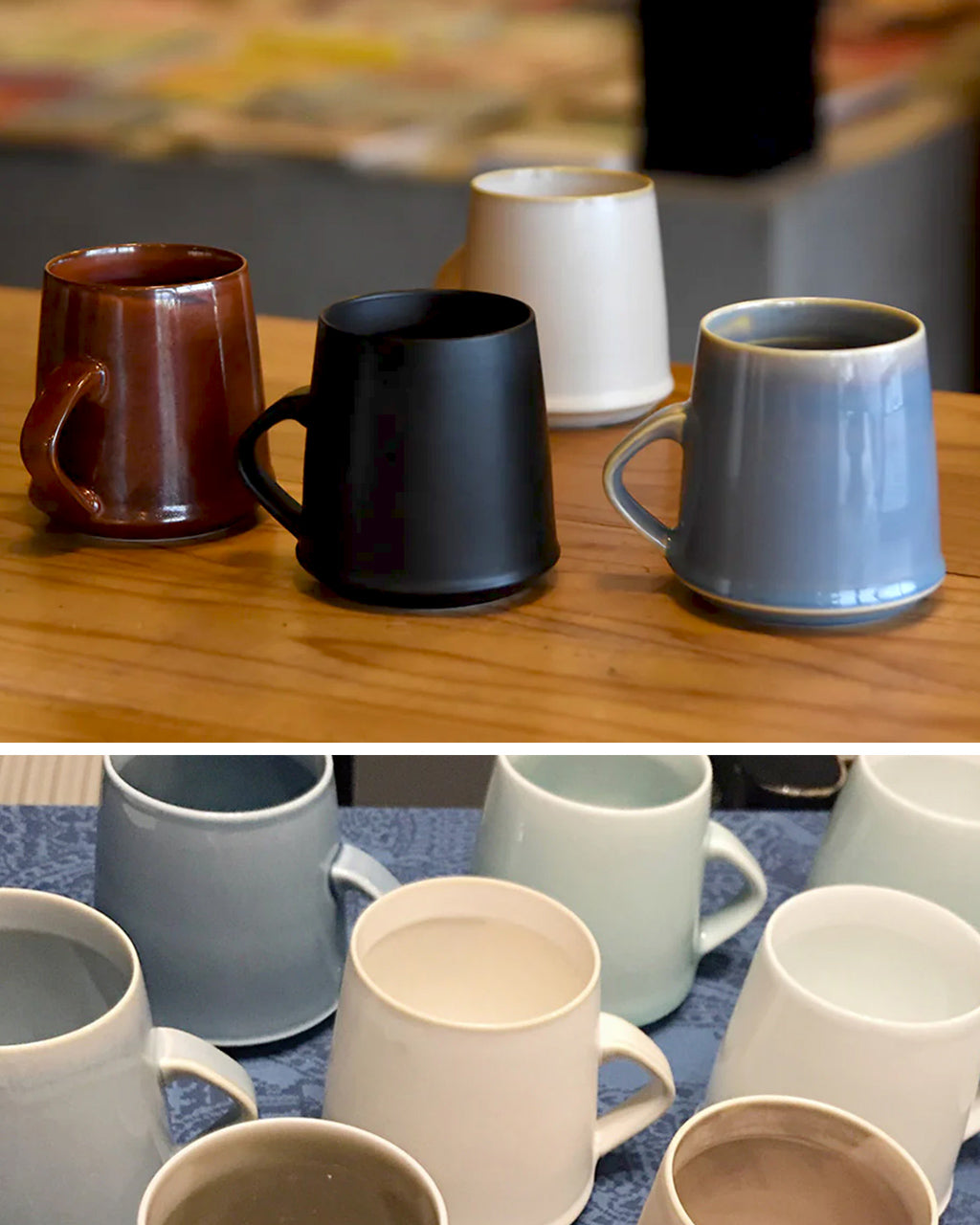 하타만 도엔 이타마토우엔 머그컵 HATAMAN TOUEN 이마리야키 나베지마야키 270ml Rim Mug 도자기 식기 전통 공예 배럴형