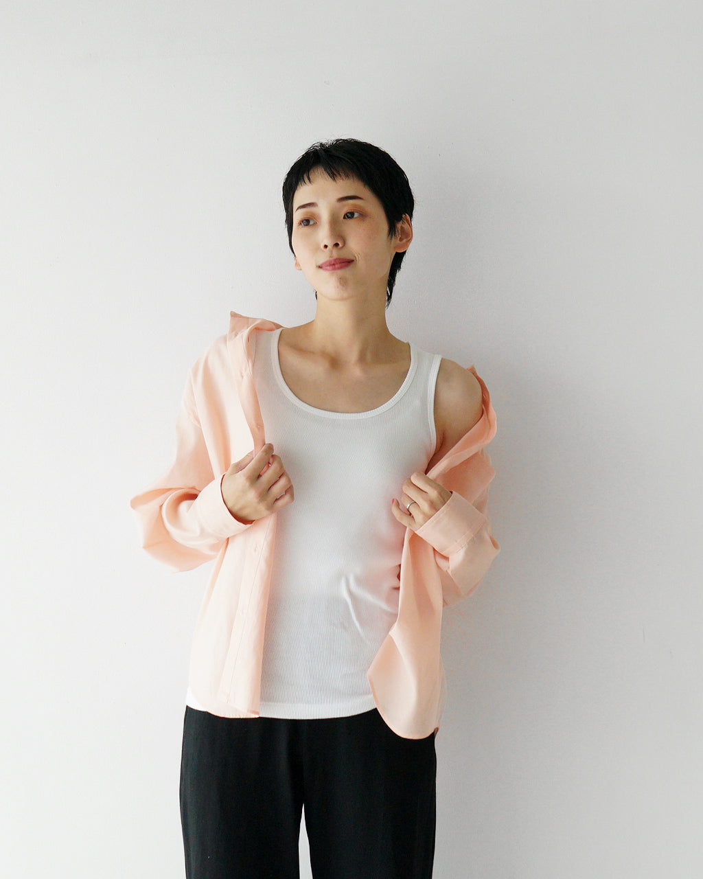 Healthknit ヘルスニット チューブラーリブタンクトップ Tubular Rib Tanktop HR25S-L201【クーポン対象外】【メール便可】