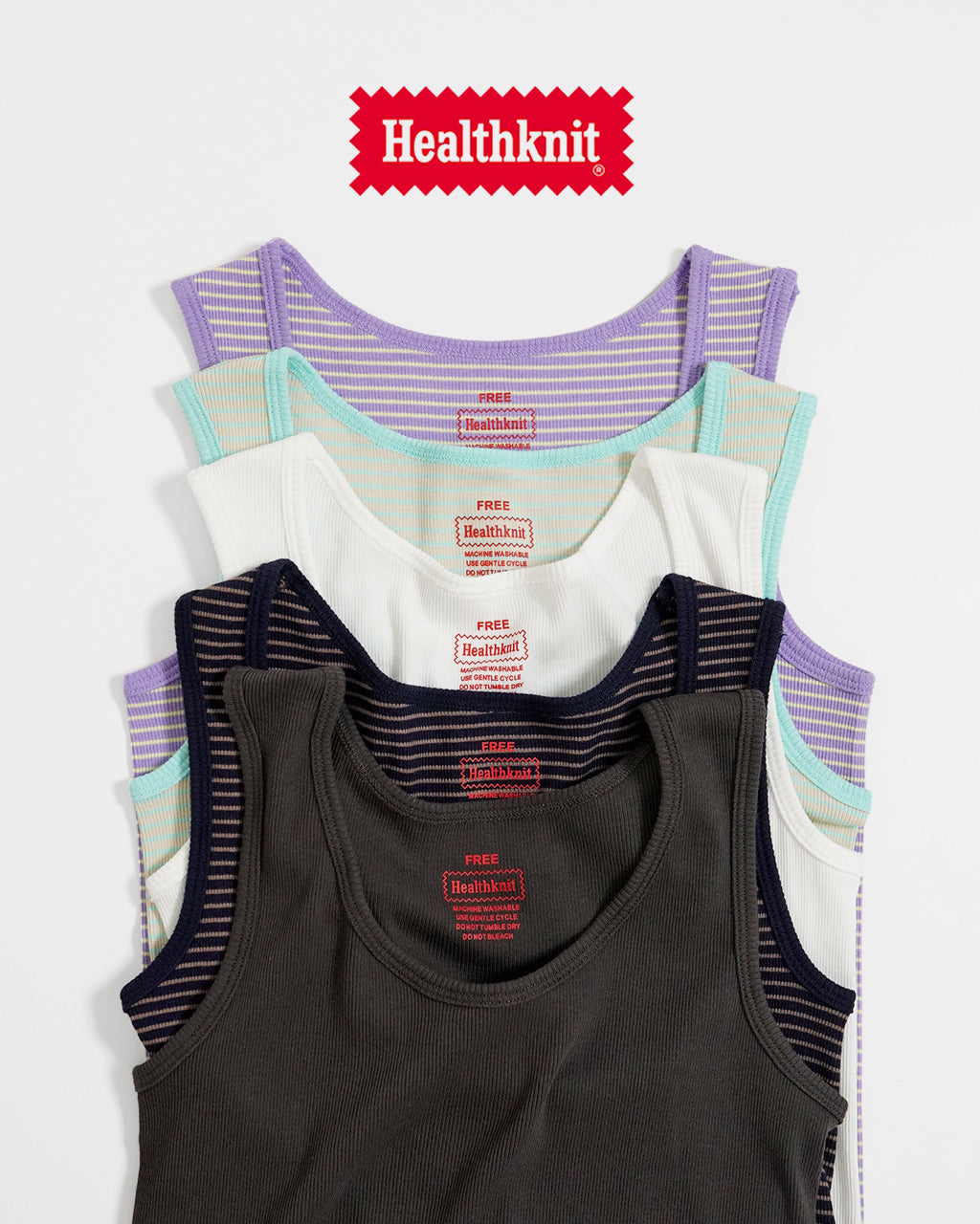 Healthknit ヘルスニット チューブラーリブタンクトップ Tubular Rib Tanktop HR25S-L201【クーポン対象外】【メール便可】