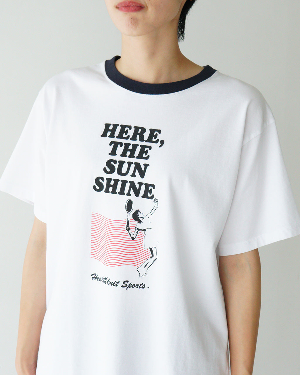 Healthknit ヘルスニット プリントショートスリーブ リンガーTシャツ Print S/S Ringer Tee 半袖 カットソー HR25S-L213