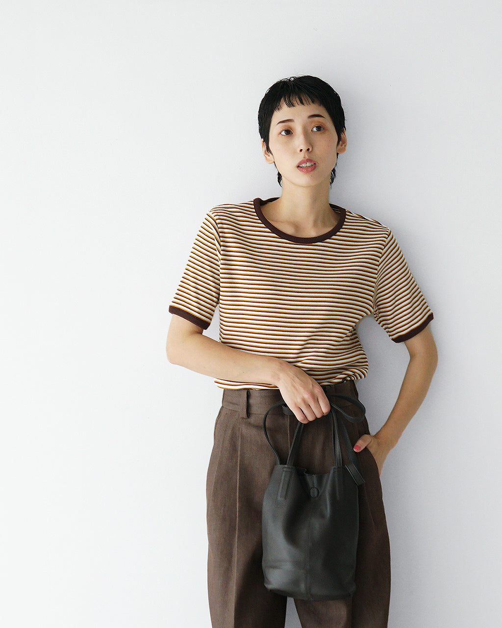 【SALE!30%OFF】Healthknit ヘルスニット クルーネック ショートスリーブ ボーダー Tシャツ Crewneck S/S Border Tee 半袖 カットソー HR25S-L210
