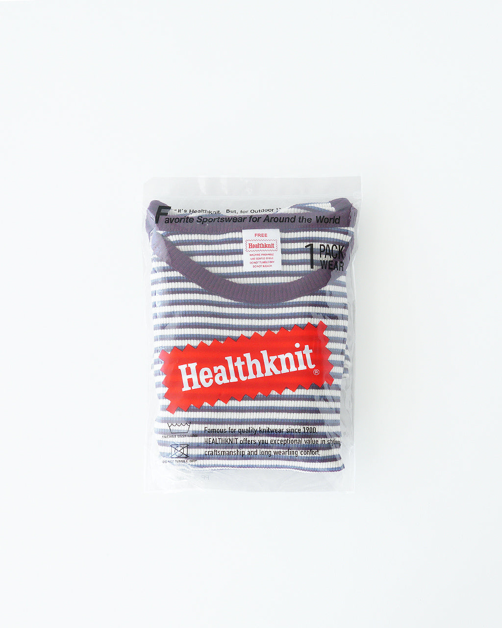 【SALE!30%OFF】Healthknit ヘルスニット クルーネック ショートスリーブ ボーダー Tシャツ Crewneck S/S Border Tee 半袖 カットソー HR25S-L210