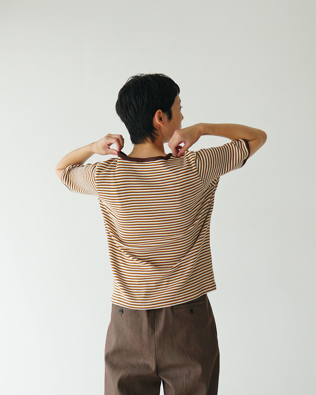 【SALE!30%OFF】Healthknit ヘルスニット クルーネック ショートスリーブ ボーダー Tシャツ Crewneck S/S Border Tee 半袖 カットソー HR25S-L210