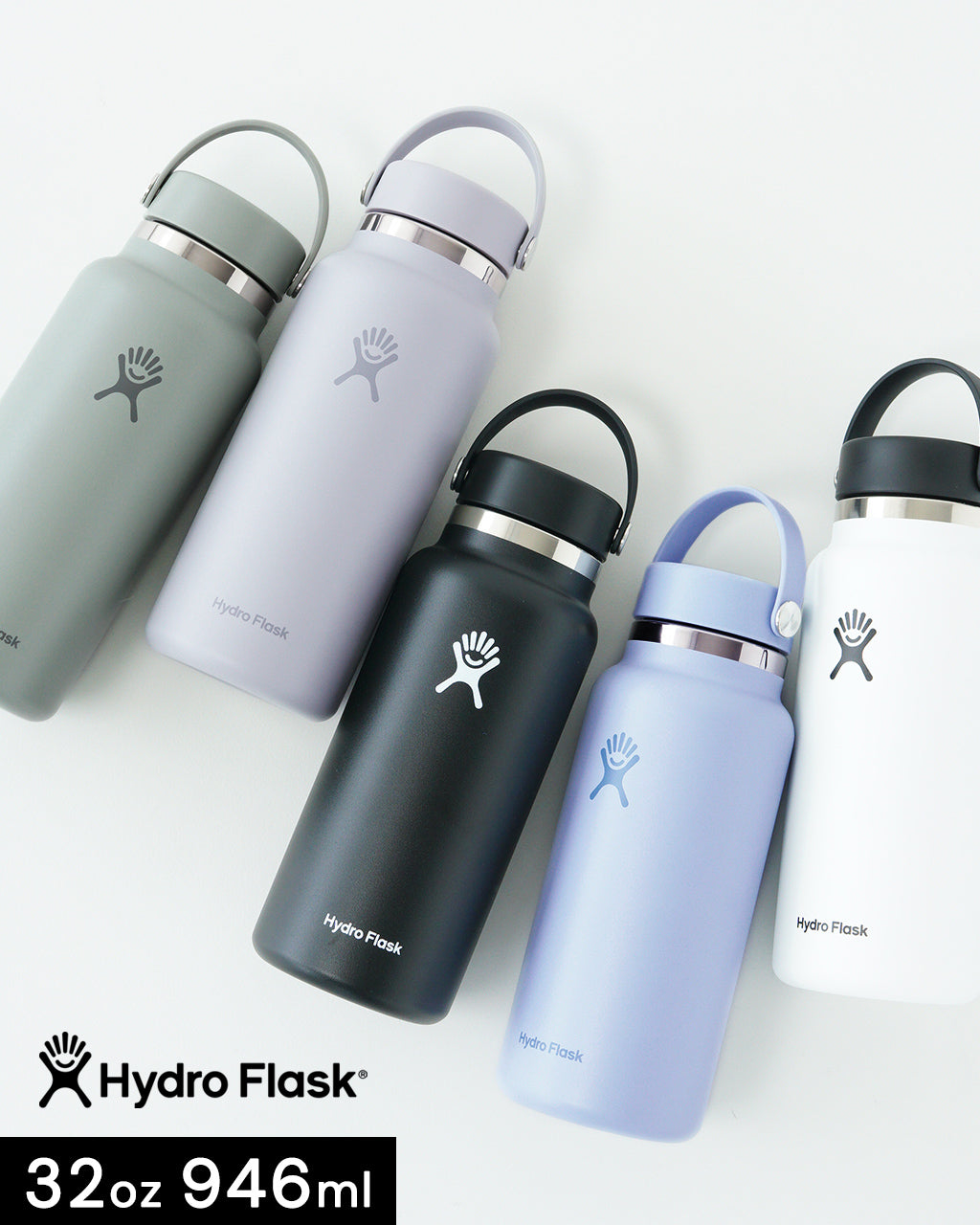 Hydro Flask ハイドロフラスク ワイドマウス 水筒 946ml HYDRATION 32oz WIDE MOUTH ギフト 890018【クーポン対象外】