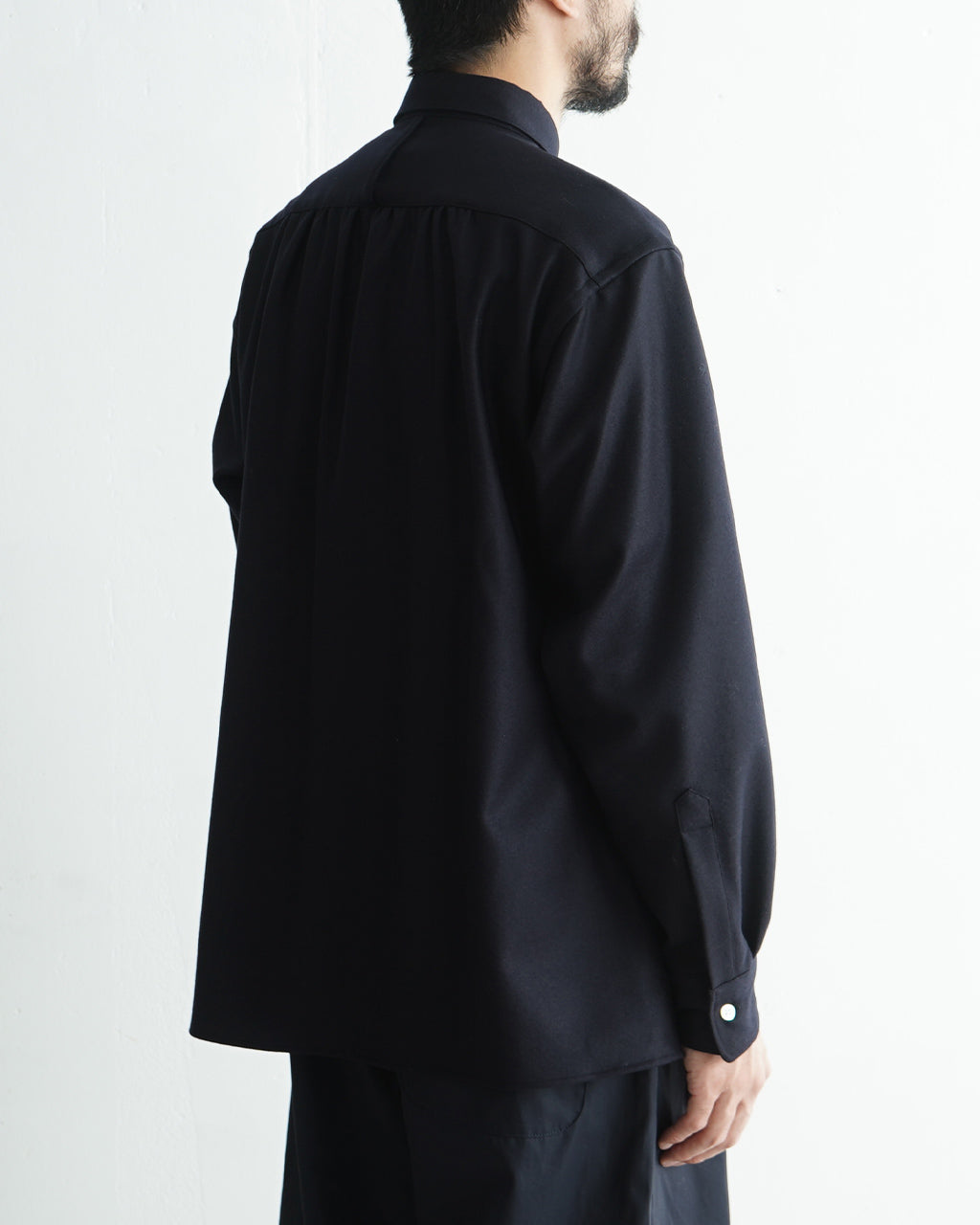 intch. インチ シャルツ Shalt CA ウール カシミヤ フランネル レギュラーカラー シャツ 1024-2-0-003【送料無料】
