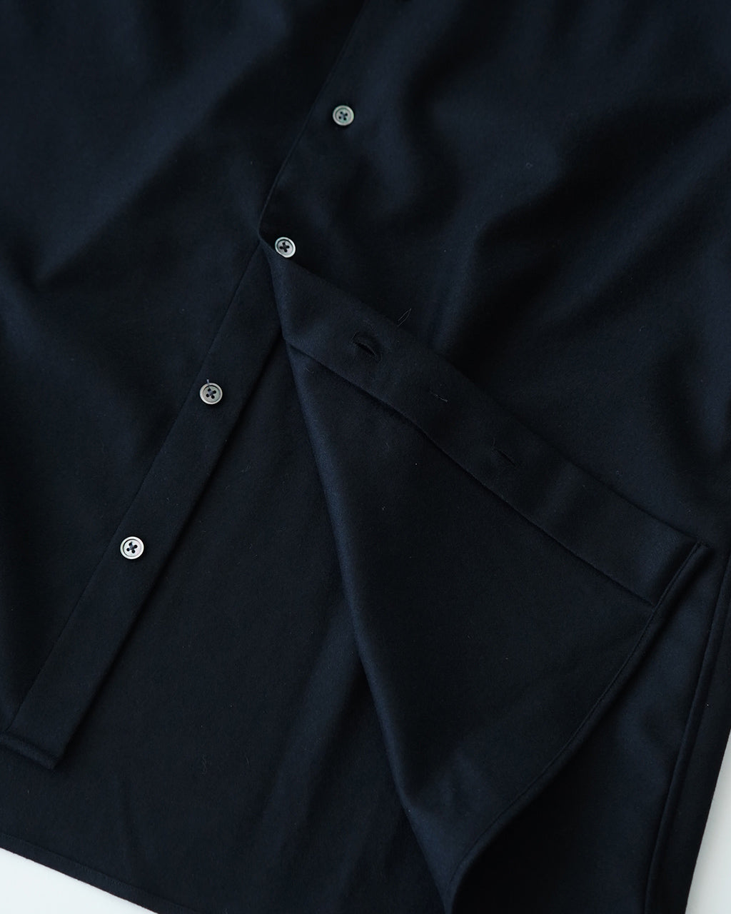 intch. インチ シャルツ Shalt CA ウール カシミヤ フランネル レギュラーカラー シャツ 1024-2-0-003【送料無料】