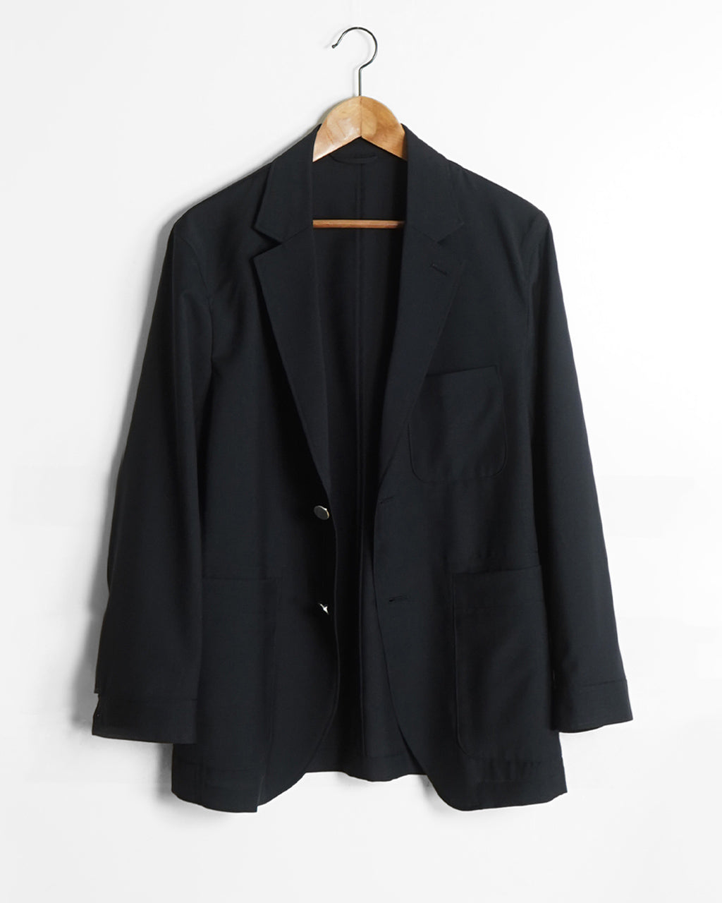 intch.ウール モヘヤ ブレザー スターリングシルバー ボタン ジャケット 春夏対応 502510008