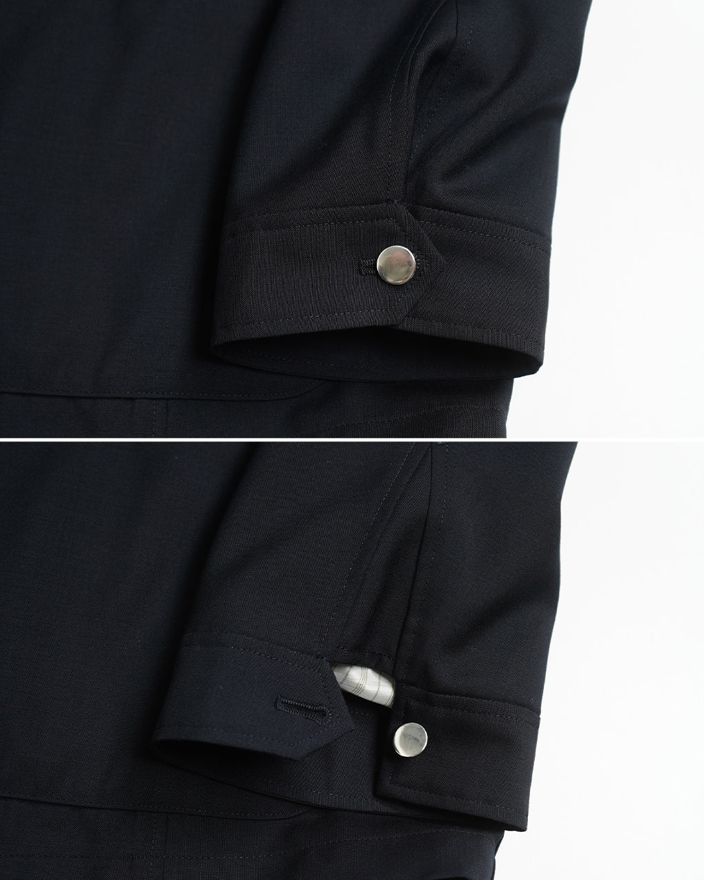 intch.ウール モヘヤ ブレザー スターリングシルバー ボタン ジャケット 春夏対応 502510008
