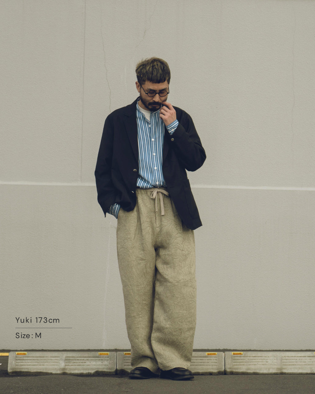 intch.ウール モヘヤ ブレザー スターリングシルバー ボタン ジャケット 春夏対応 502510008