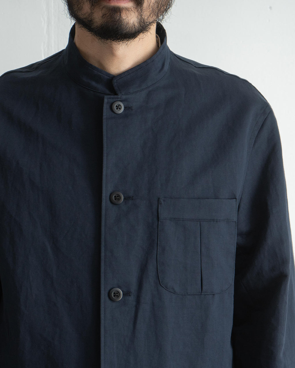 マオカラー ジャケット セーヌ リネン コットン スタンドカラー Seine Linen Cotton Mao Collar Jacket アウター JACKET 502510011