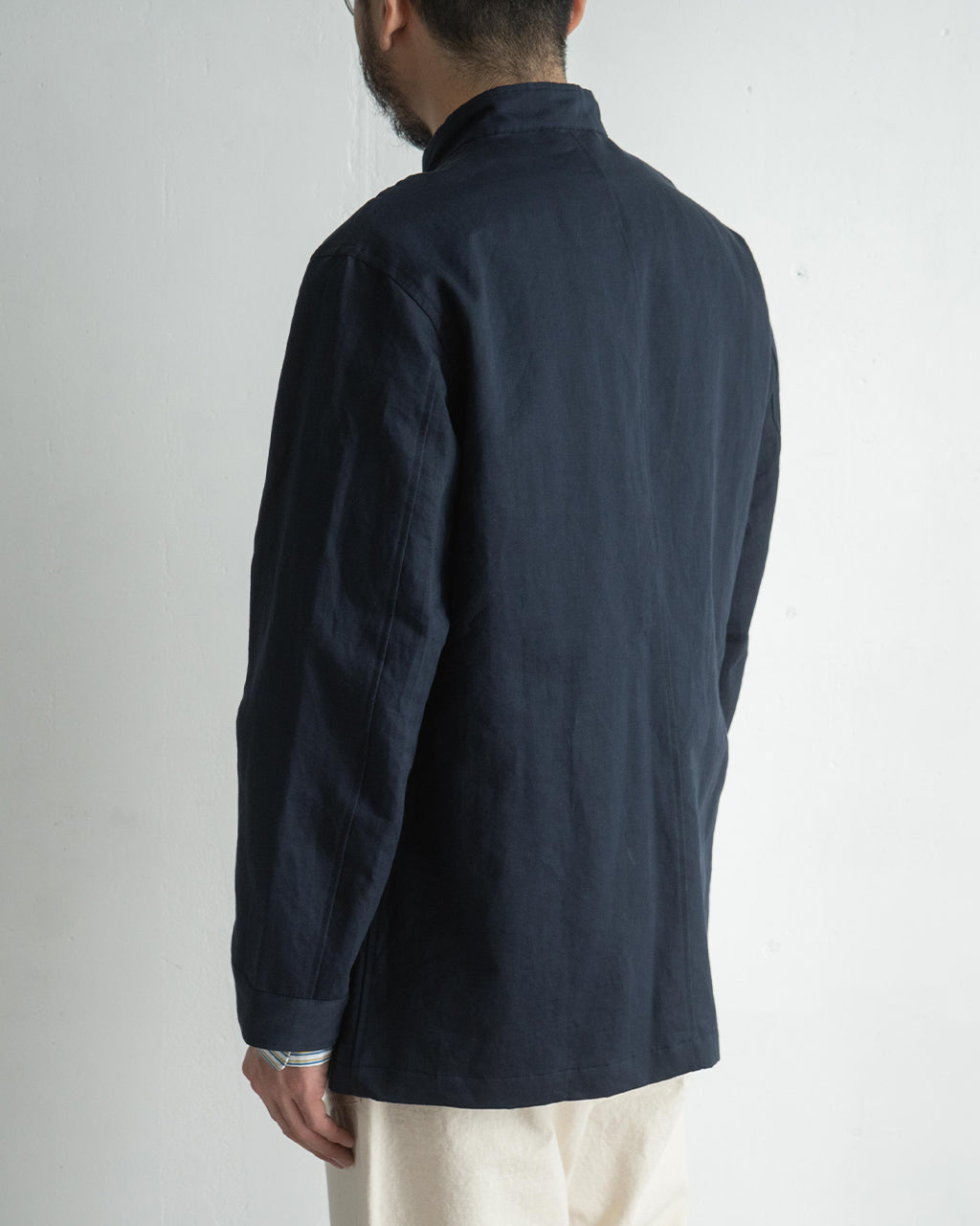 マオカラー ジャケット セーヌ リネン コットン スタンドカラー Seine Linen Cotton Mao Collar Jacket アウター JACKET 502510011