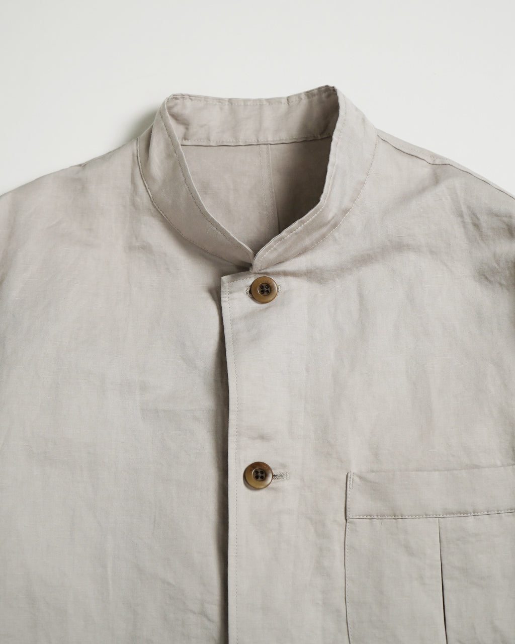 マオカラー ジャケット セーヌ リネン コットン スタンドカラー Seine Linen Cotton Mao Collar Jacket アウター JACKET 502510011