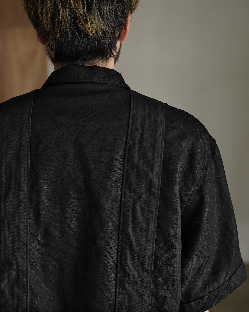 intch Ete SH 半袖シャツ ジャガード リネン コットン|Crouka(クローカ)