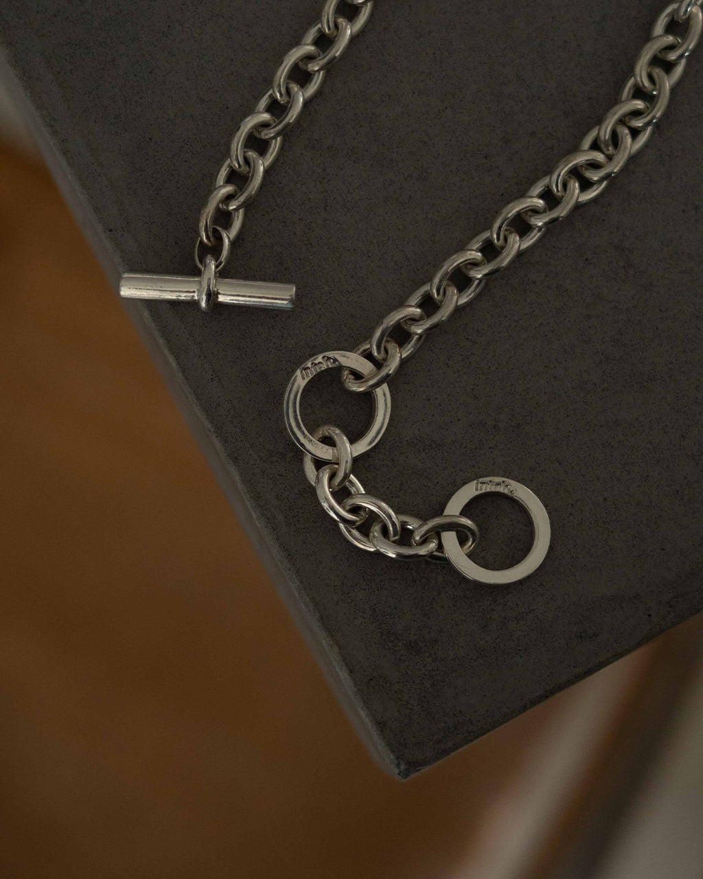 intch. Ellipse NB Starring Silver Chain Necklace 1125-2-0-033