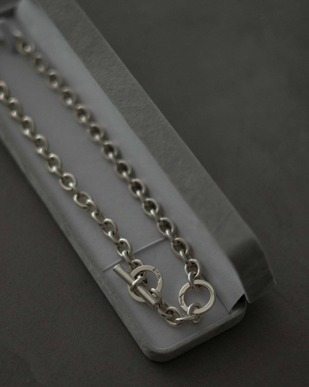 intch. Ellipse NB Starring Silver Chain Necklace 1125-2-0-033