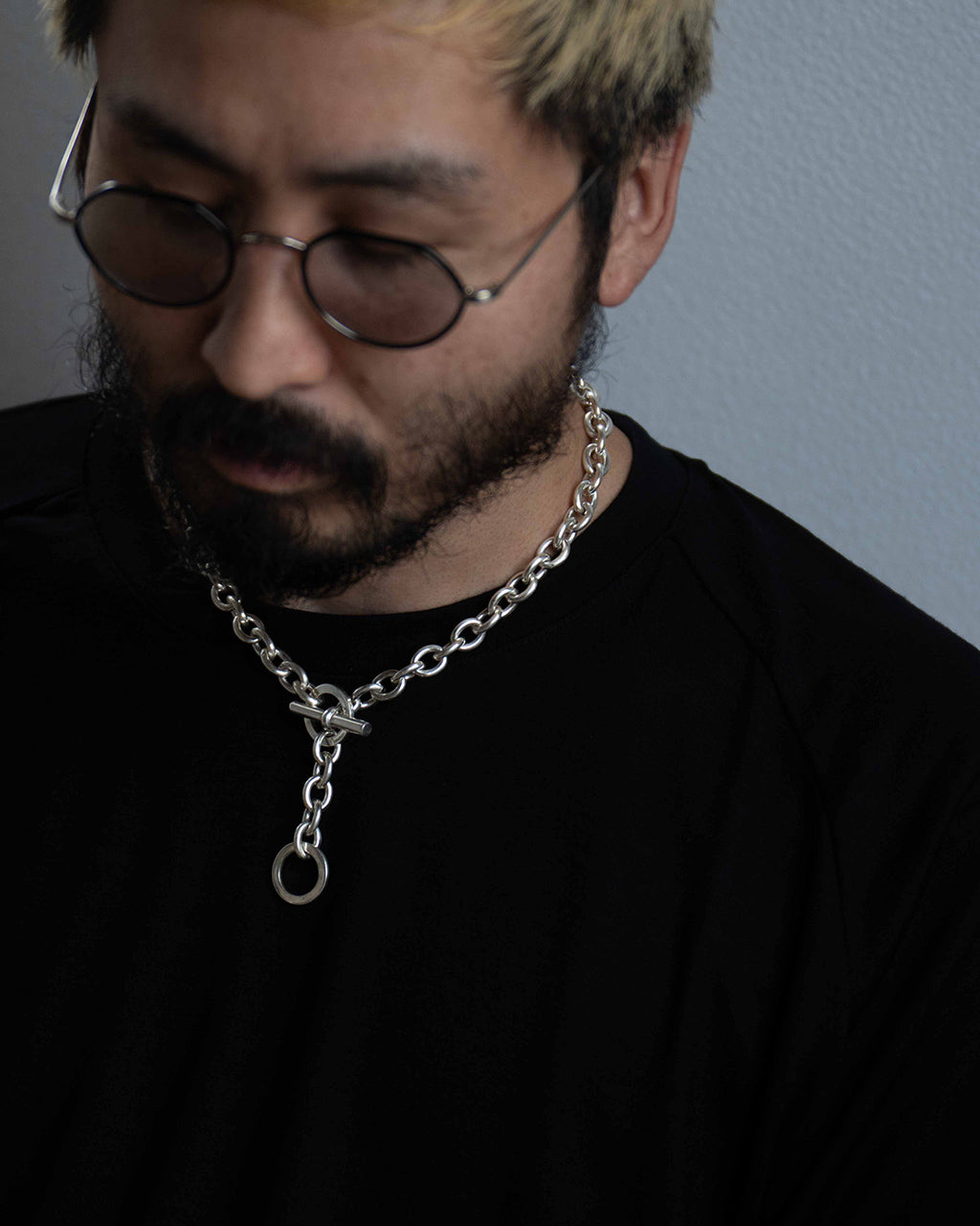 intch. Ellipse NB Starring Silver Chain Necklace 1125-2-0-033
