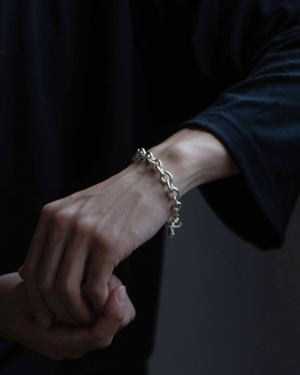 intch. Ellipse Starring Silver Chain Bracelet 1123-1-0-003