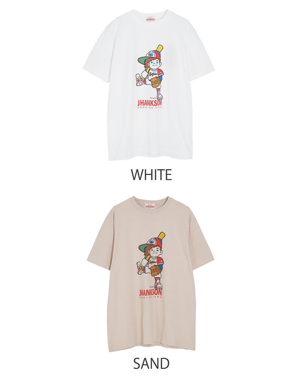 【SALE!20%OFF】JHANKSON ジャンクソン バッファ君 Tシャツ 6.2TEE BUFFA-KUN Tee 6.2TEE 半袖 カットソー 24049