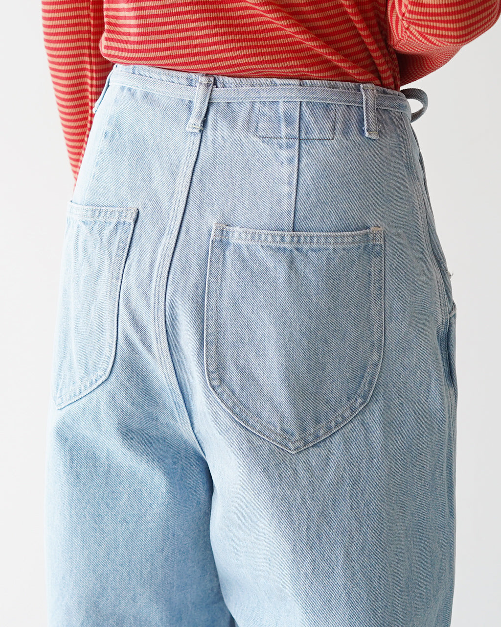 【Crouka別注色】 ラウンド ワイド デニム トラウザー Round wide denim Trousers デニムパンツJ231DN01