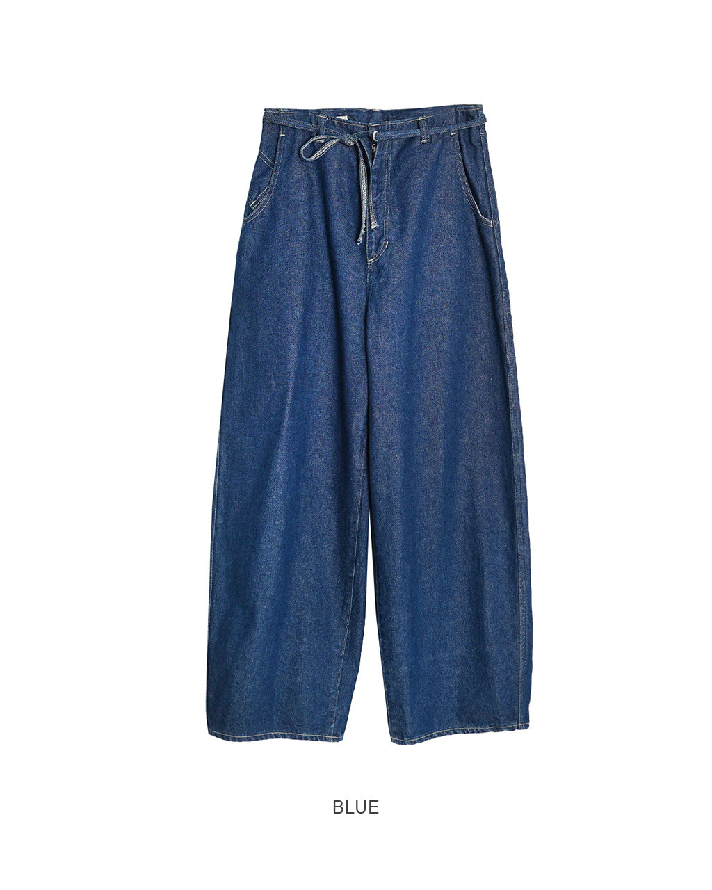 【Crouka別注色】Round wide denim Trousers J231DN01