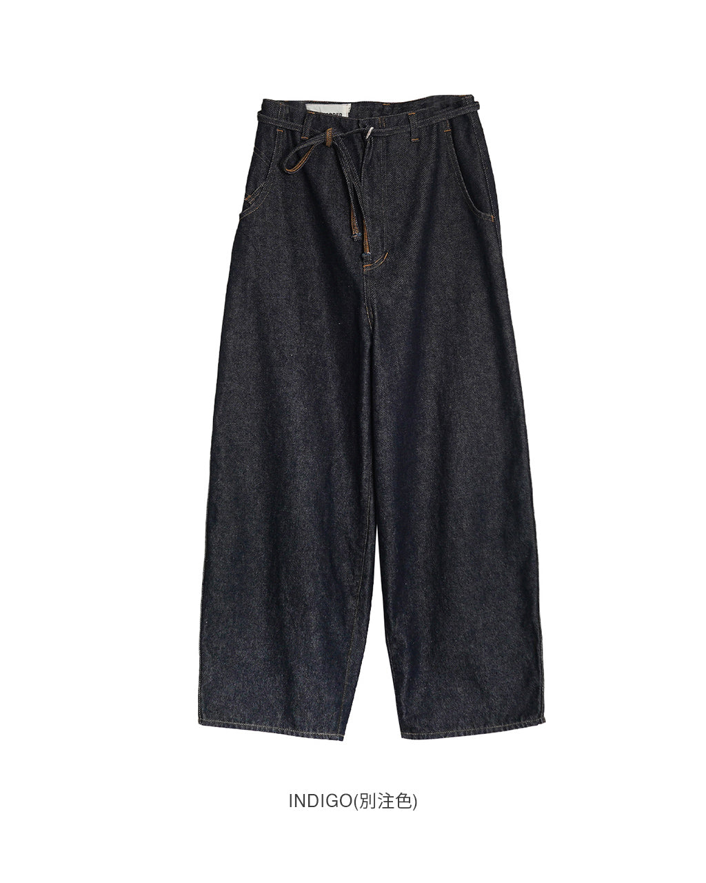【Crouka別注色】Round wide denim Trousers J231DN01